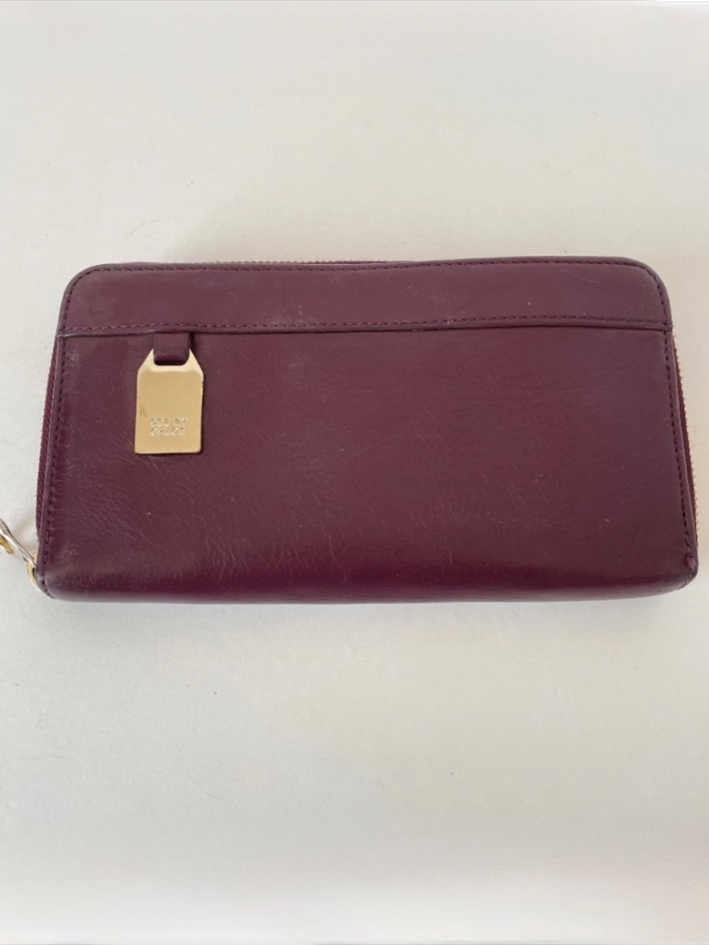 See By Chloe Burgundy Leather Long Zip Wallet
